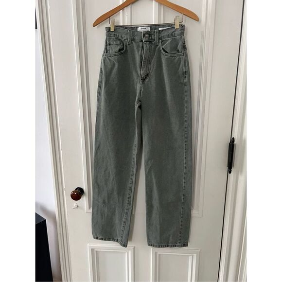 American Eagle cotton-on loose straight high rise khaki jeans 2 - Picture 1 of 4